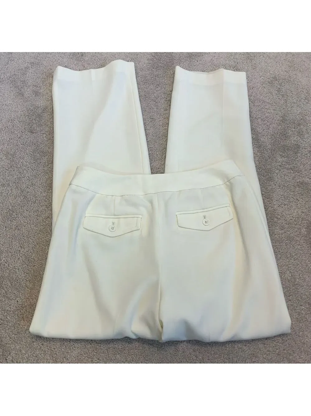 LIZ Claiborne cream Audra trouser pants Sz 6